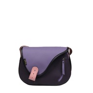 Dámska kožená kabelka Fialová messenger bag z pravej kože 27,5x21cm Dámska kožená kabelka Fialová messenger bag z pravej kože 27,5x21cm