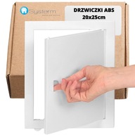 PLASTOVÉ RECENZNÉ DVERE 20x25 biele ABS 200x250mm SYSTERM kontrola PLASTOVÉ RECENZNÉ DVERE 20x25 biele ABS 200x250mm SYSTERM kontrola