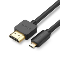 Ugreen kábel Micro HDMI - HDMI kábel 3m čierny HD127
