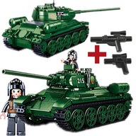 BLOKY ARMY TANK T-34-85 TANK RUDY102+LEGO ZBRANE BLOKY ARMY TANK T-34-85 TANK RUDY102+LEGO ZBRANE