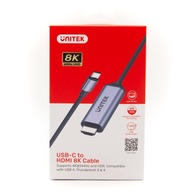 Unitek V1423B USB-C - HDMI 2.1 adaptér 1,8 m