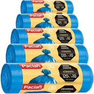 CLASSIC Vrecia na odpadky 120L 50 ks PACLAN 5 roliek CLASSIC Vrecia na odpadky 120L 50 ks PACLAN 5 roliek