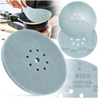 10x Brúsna sieťka GRANAT NET Brúsny papier 225 mm P150 Festool pre LHS 2 EQ