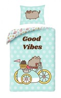 BAVLNENÉ POSTEĽNE 140 X 200 CM PUSHEEN GOOD VIBES BAVLNENÉ POSTEĽNE 140 X 200 CM PUSHEEN GOOD VIBES