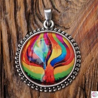 Medailónový náhrdelník MANDALA TRANSFORMATION strom Medailónový náhrdelník MANDALA TRANSFORMATION strom