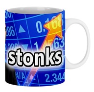 Vtipný hrnček STONKS, darček ekonóma, BURZA Vtipný hrnček STONKS, darček ekonóma, BURZA