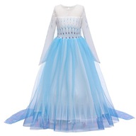 Frozen 2 biele šaty Elsa Frozen 128
