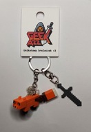 Kľúčenka s figúrkou líšky z LEGO minecraft DIY