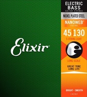 ELIXIR 14202 LIGHT 45-130 NW basgitara pre 5-strunovu basgitaru ELIXIR 14202 LIGHT 45-130 NW basgitara pre 5-strunovu basgitaru