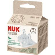 NUK FOR NATURE cumlík na fľašu stredný prietok M 2 ks NUK FOR NATURE cumlík na fľašu stredný prietok M 2 ks
