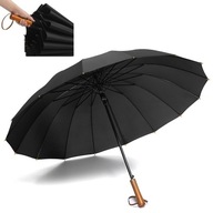 Automatický dáždnik rovný čierny pánsky vetruodolný XL