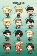 Attack On Titan Chibi Originálny plagát 61x91,5 cm Attack On Titan Chibi Originálny plagát 61x91,5 cm