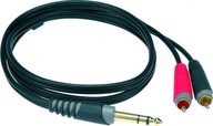 Klotz AY3 0100 kábel TRS / 2xRCA 1m Klotz AY3 0100 kábel TRS / 2xRCA 1m