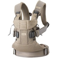 Nosítko BABYBJORN ONE AIR 3D MESH, šedo-béžová