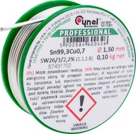 CÍN NA SPÁJKOVANIE TAVIDLOM 1,5MM SPÁJKOVACIEHO SPOJOVAČA CÍN 100G BEZ OLOVNA CÍN NA SPÁJKOVANIE TAVIDLOM 1,5MM SPÁJKOVACIEHO SPOJOVAČA CÍN 100G BEZ OLOVNA