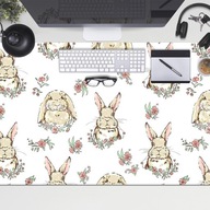 Podložka na stôl Králiky svetlohnedá DESKMAT 100x50 Podložka na stôl Králiky svetlohnedá DESKMAT 100x50