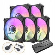 DARKFLASH Sada 5 RGB ventilátorov pre váš počítač DARKFLASH Sada 5 RGB ventilátorov pre váš počítač