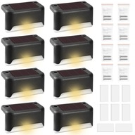 8x LED SOLÁRNA LAMPA NA TERASU, SCHODY, ZÁHRADU, TEP 8x LED SOLÁRNA LAMPA NA TERASU, SCHODY, ZÁHRADU, TEP