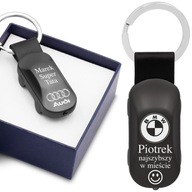 BMW Audi ENGRAVED LED Auto Keychain B Darček pre otca a manžela BMW Audi ENGRAVED LED Auto Keychain B Darček pre otca a manžela
