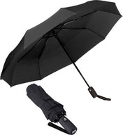 DÁŽDNIK ČIERNY AUTOMATICKÝ VETRODOLNÝ DÁŽDNIK + OBAL 27CM DÁŽDNIK ČIERNY AUTOMATICKÝ VETRODOLNÝ DÁŽDNIK + OBAL 27CM