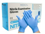 Nitrilové RUKAVICE 100 ks Modré lekárske veľkosti S Diagnostické tetovanie Nitrilové RUKAVICE 100 ks Modré lekárske veľkosti S Diagnostické tetovanie