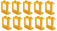 LEGO okienko žlté 2x2 + sklo 10 ks 60032 60601
