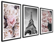 Plagáty na stenu Set XXL Rose Flowers bez rámov Plagáty na stenu Set XXL Rose Flowers bez rámov