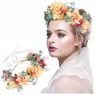 HEAD WREW FLOWERS Gumička do vlasov BOHO HEAD WREW FLOWERS Gumička do vlasov BOHO