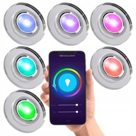 6x SKLENENÉ HALOGÉNOVÉ SVIETIDLÁ DO SPÁLNE RGB WIFI 6x SKLENENÉ HALOGÉNOVÉ SVIETIDLÁ DO SPÁLNE RGB WIFI