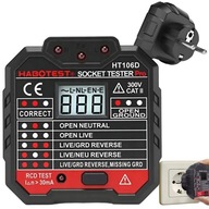 Zásuvkový tester Habotest Merač napätia s digitálnym LCD displejom RCD Zásuvkový tester Habotest Merač napätia s digitálnym LCD displejom RCD