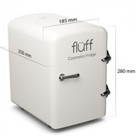 FLUFF Cosmetics Chladnička kozmetická chladnička biela