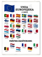 Vlajka krajiny Európskej únie vzdelávací plagát Vlajka krajiny Európskej únie vzdelávací plagát