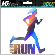 NÁLEPKA NA AUTO RUNNING Jogging RUN HOLOGRAM NÁLEPKA NA AUTO RUNNING Jogging RUN HOLOGRAM