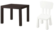 IKEA LACK Table+MAMMUT biela detská stolička