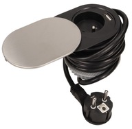 Nábytková zásuvka zapustená do dosky stola 1x230V + 1xUSB Nábytková zásuvka zapustená do dosky stola 1x230V + 1xUSB
