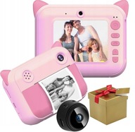 DIGITÁLNY FOTOAPARÁT PRE DETI HD TLAČIAREŇ MAČIATKA + KAMERA DIGITÁLNY FOTOAPARÁT PRE DETI HD TLAČIAREŇ MAČIATKA + KAMERA