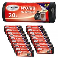 Grosik vrecia na odpad 20 l (50 kusov) VEĽKÉ BALENIE Grosik vrecia na odpad 20 l (50 kusov) VEĽKÉ BALENIE