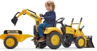 Veľký pedálový traktor FALK Komatsu pre deti 3-7