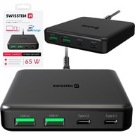 Cestovná nabíjačka Swissten PD GaN 65W pre notebook, tablet, smartfón Cestovná nabíjačka Swissten PD GaN 65W pre notebook, tablet, smartfón