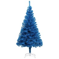 Umelý vianočný stromček so stojanom, modrý, 180 cm,