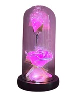 Večná ruža v skle.Darček na Valentína Optické vlákno