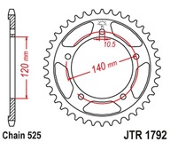 JT zadné ozubené koleso 4398 47 SUZUKI DL 650 V-STORM '04 JT zadné ozubené koleso 4398 47 SUZUKI DL 650 V-STORM '04