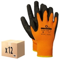 ZIMNÉ ZIMNÉ pracovné rukavice zateplené 10/XL 12p