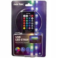 RGB LED pásiky USB pás na diaľkové ovládanie 2x 50cm NOR-TEC podsvietenie RGB LED pásiky USB pás na diaľkové ovládanie 2x 50cm NOR-TEC podsvietenie