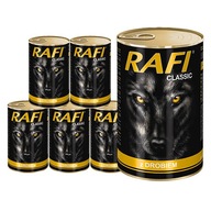 Rafi Classic vlhké krmivo pre psov pre hydinu 6x1240g