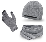 Pánsky SET ČIAPKA, ŠÁLKA, RUKAVICE dotyk Pánsky SET ČIAPKA, ŠÁLKA, RUKAVICE dotyk