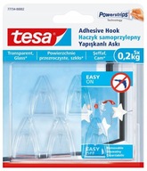 Priehľadné samolepiace háčiky 5 ks TESA Priehľadné samolepiace háčiky 5 ks TESA