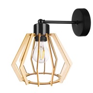 E27 NÁSTENNÁ LAMPA, MASÍVNE BRILANTNÉ DREVO E27 NÁSTENNÁ LAMPA, MASÍVNE BRILANTNÉ DREVO