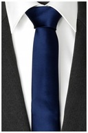 Klasická hladká jednofarebná kravata NAVY BLUE R2 Klasická hladká jednofarebná kravata NAVY BLUE R2
