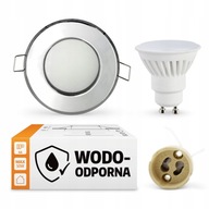 Halogénový vodotesný držiak stropného svietidla + LED Halogénový vodotesný držiak stropného svietidla + LED